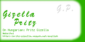 gizella pritz business card